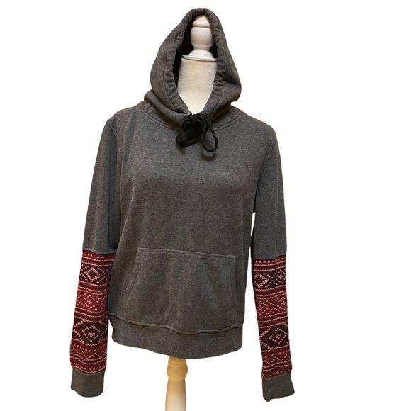 VTG CABIN FEVER WOMEN (EN) LARGE GRAY/ RED two size SWEATER, - Picture 3 of 16